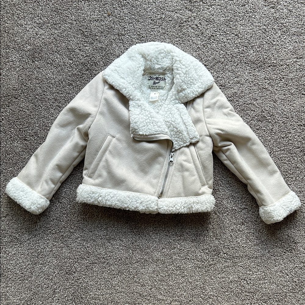 OshKosh B'gosh Beige Sherpa Winter Coat